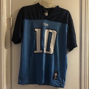 Reebok Blue and Navy Kids Jersey #10 Vince Young